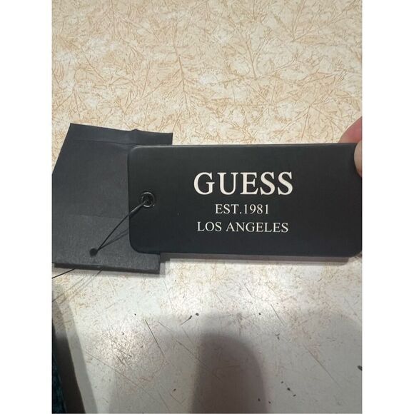 Guess Green/Black Embroidered Dress Sz 6 NWT - Picture 3 of 8